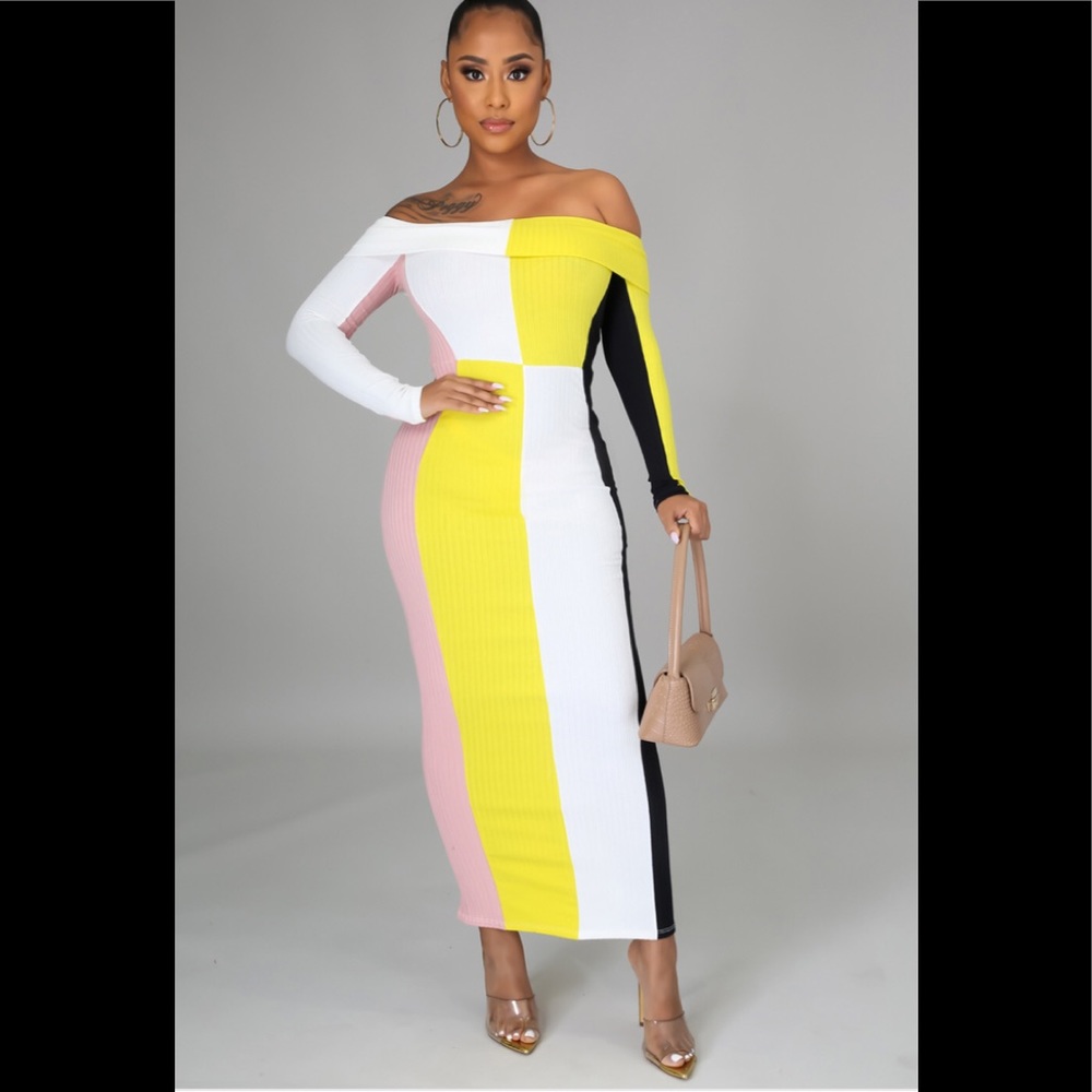Color Block Midi